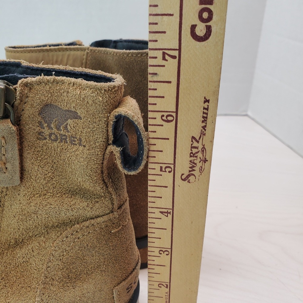 Sorel Phoenix Zip Waterproof Leather Suede Ankle Boots Wmn 7 City-Ready Gorpcore - Picture 7 of 11